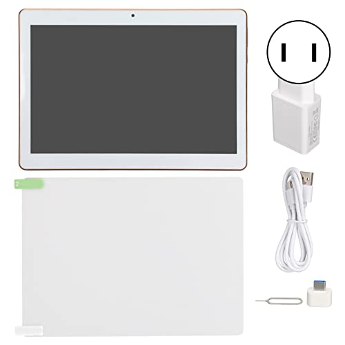 Tablet PC, White 4G Calling Tablet 1280x800 Resolution MT6753 Octa Core CPU   128 GB TF Card for Office Work for Entertainment(#3)