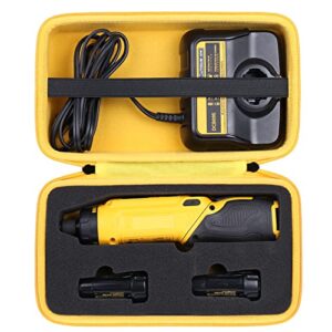 khanka hard carrying case replacement for dewalt dcf682n1 / dcf680n2 8v max cordless screwdriver kit, gyroscopic, case only