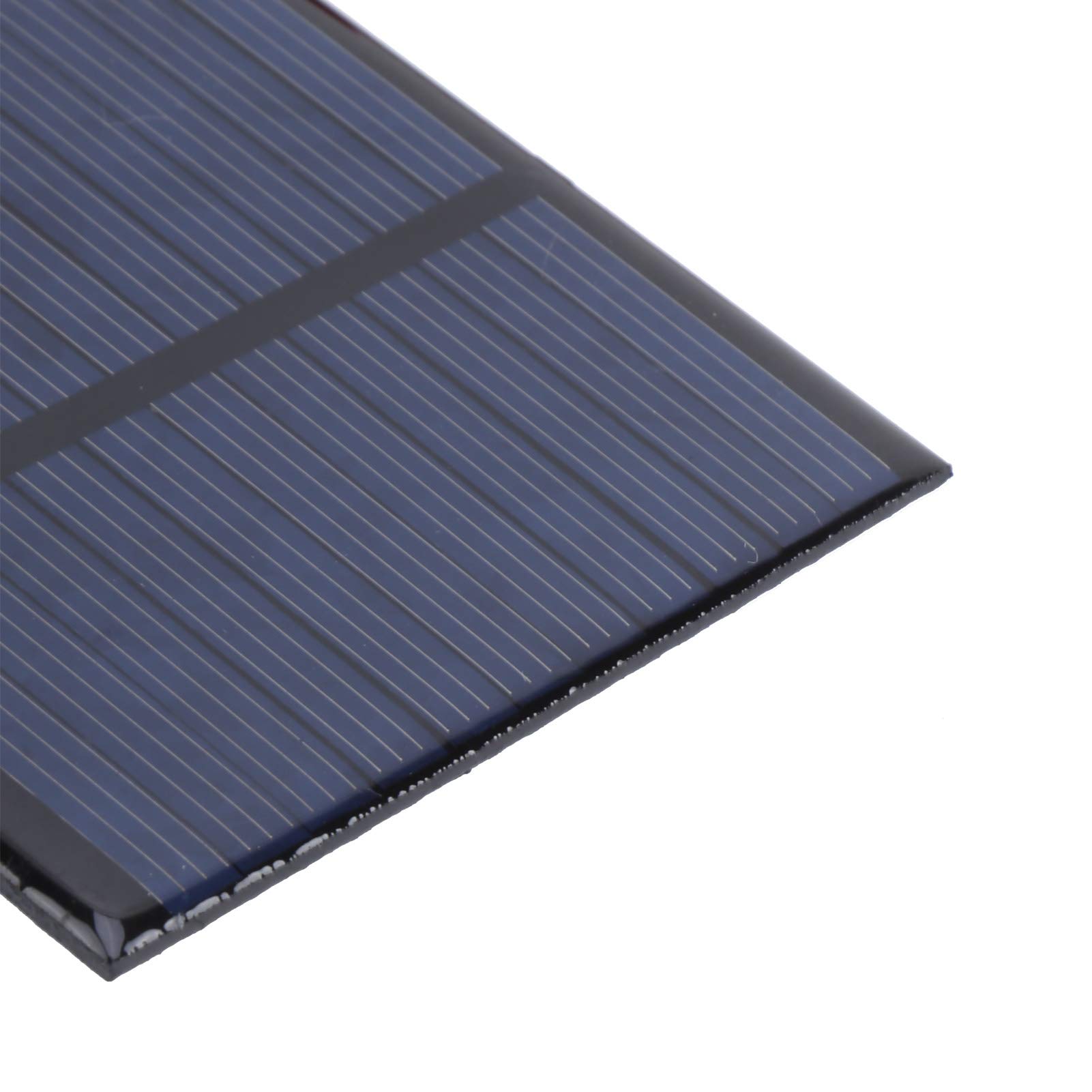 5Pcs DC 5.5V 0.6W Small Solar Module 65 x 65mm Solar Battery Panel with 30cm Cable