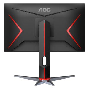 AOC Gaming 24G2S 24” Frameless Gaming Monitor, Full HD 1920x1080, 165Hz 1ms, Adaptive-Sync, Height Adjustable Stand, Black