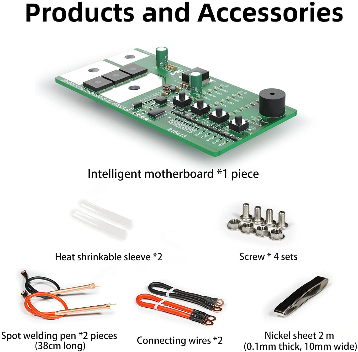 Spot Welder Control Board, 6 Gear Adjustable Spot Welding Machine Lithium Battery Control Board Kit DIY 18650/26650 Batteries, Portable Mini Handheld Welder, Spot Welder PCB Circuit Board (100-900A)