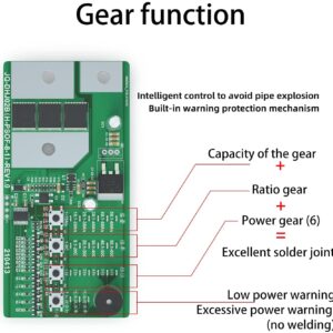 Spot Welder Control Board, 6 Gear Adjustable Spot Welding Machine Lithium Battery Control Board Kit DIY 18650/26650 Batteries, Portable Mini Handheld Welder, Spot Welder PCB Circuit Board (100-900A)