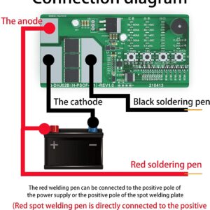 Spot Welder Control Board, 6 Gear Adjustable Spot Welding Machine Lithium Battery Control Board Kit DIY 18650/26650 Batteries, Portable Mini Handheld Welder, Spot Welder PCB Circuit Board (100-900A)