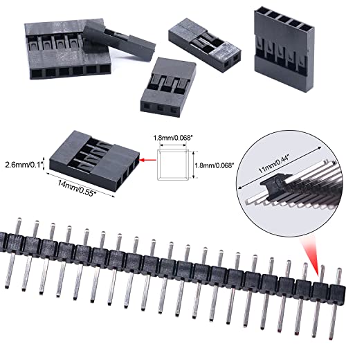 Twidec/600PCS 2.54mm dupont connector kit 1/2/3/4/5/6/7 Pin Housing Connector With 2.54 Male and Female Dupont Terminals Connectors And Wire Terminal Crimping Pliers Dupont Crimping Tools