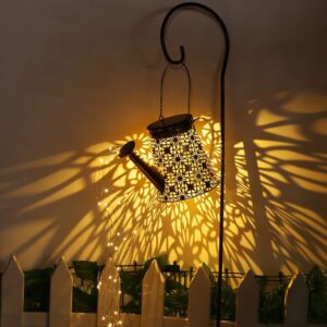 b-best solar lights outdoor garden decorations,watering can landscape light large hanging lantern ,outside waterproof patio decor perfect gardening gift