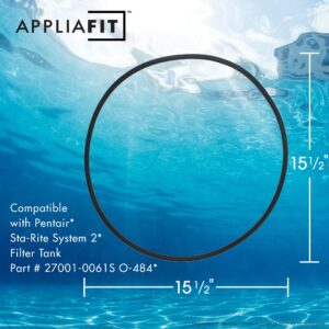 AppliaFit Cord Ring Compatible with Pentair 27001-0061S for Select Sta-Rite PLM and PLD Series Pool and Spa Filter Tanks - O-Rings (1-Pack)