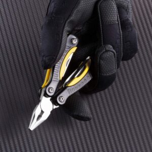 Bundle of 2 Items - Pocket Folding Knife - Military Style - Cool Tools -Mini Multitool Knife 12 in 1 - Small Pocket Multi Tool with Knife and Pliers - Best Small Utility Multi Purpose All in One