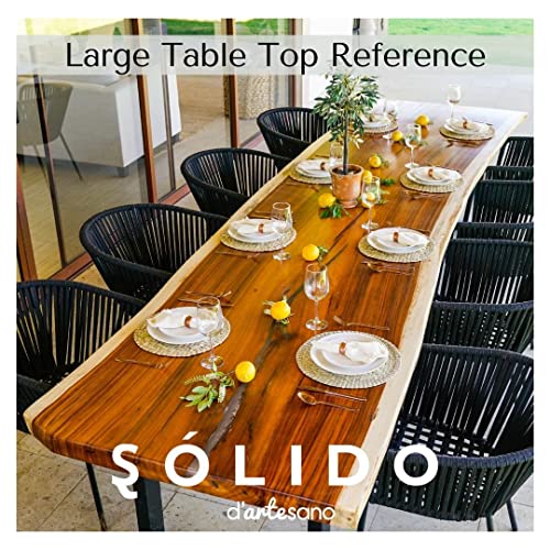 Parota Wood Rectangular Dinning Table Large (110" x 44" x 2.5" - V47)