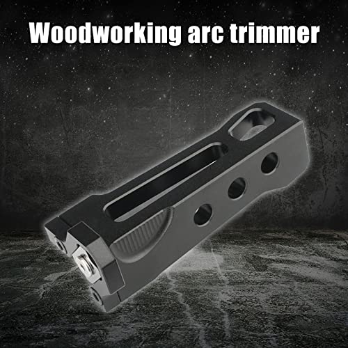 Woodworking Edge Trimmer, Aluminium Edge Banding Arc Trimming Manual Planer Woodworking Blade Edge Corner Planer Wood Chamfering Fillet Scraper Board Deburring Tool