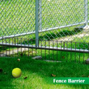 19 Pack Animal Barrier Wire Fence, 17 In(H) X 20.8 Ft(L) Decorative Metal Fencing, Rustproof Wire Border, Dog Rabbits Ground Stakes No Digging for Outdoor Use.