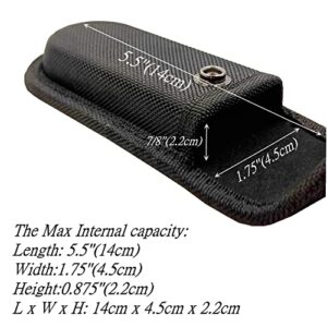 Nylon Pouch (Large Size) for 4.75''-5.25'' Multitool, Horizontally Carry Nylon Case for Gerber MP600,Nylon Sheaths for 5''-5.5'' Large Folding Knives,Knife Holster with Belt Loop Black COHOMELARS
