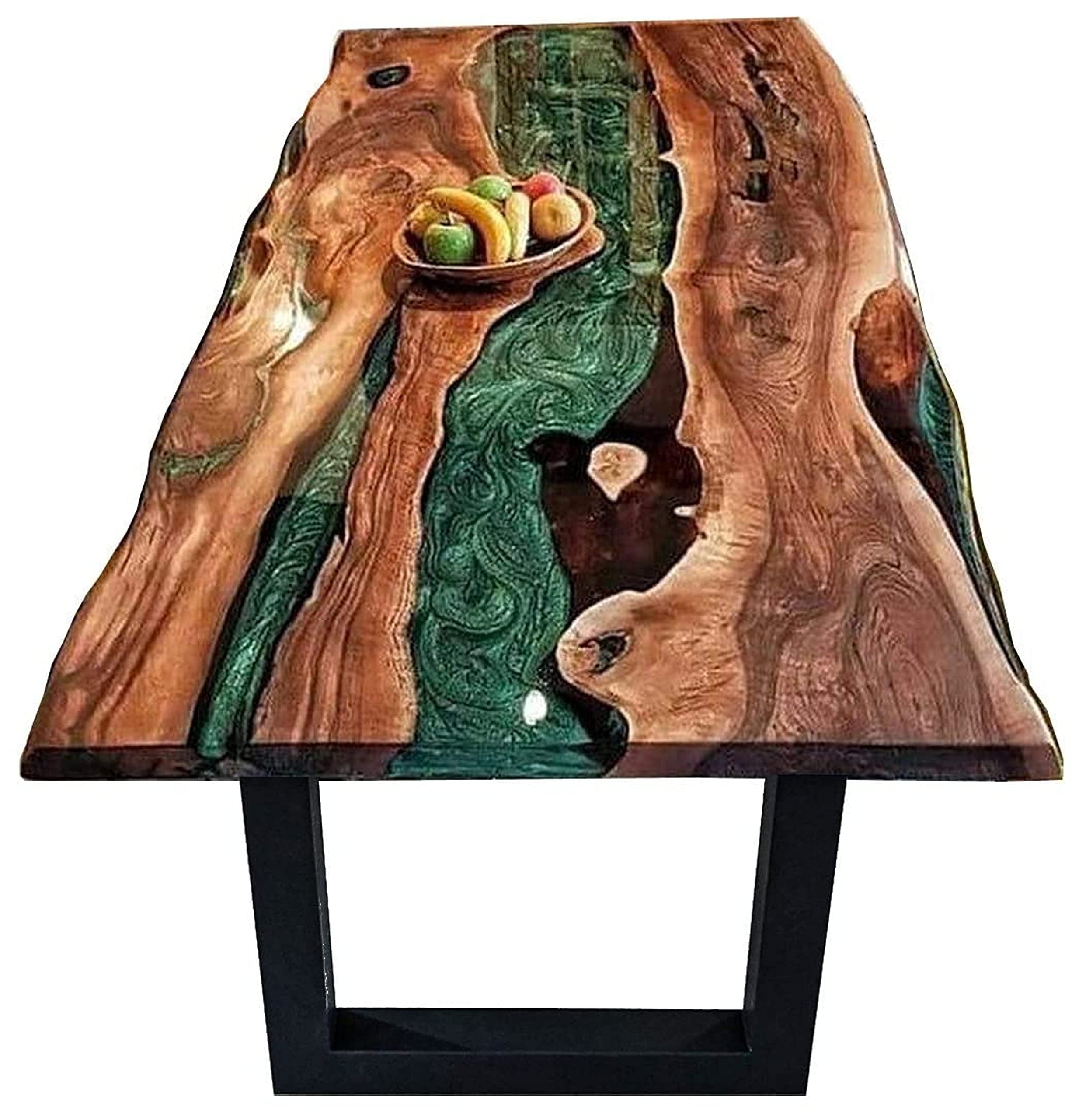 Epoxy Live Edge Wooden Table, Epoxy Resin River Table, Natural Wood, Dining Table, Natural Epoxy Table, Resin Table