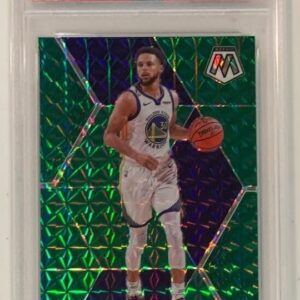 Stephen Curry 2019 Panini Mosaic Green Basketball Card #70 Graded PSA 10