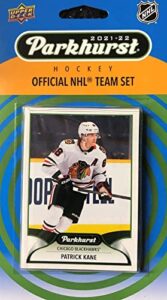 chicago blackhawks 2021 2022 upper deck factory sealed 10 card team set with patrick kane and jonathan toews plus