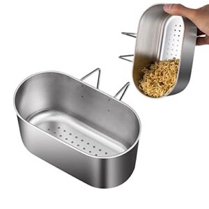 multifunction sink drain strainer basket, stainless steel sink drain strainer basket kitchen food catcher for filter kitchen waste and wash vegetables