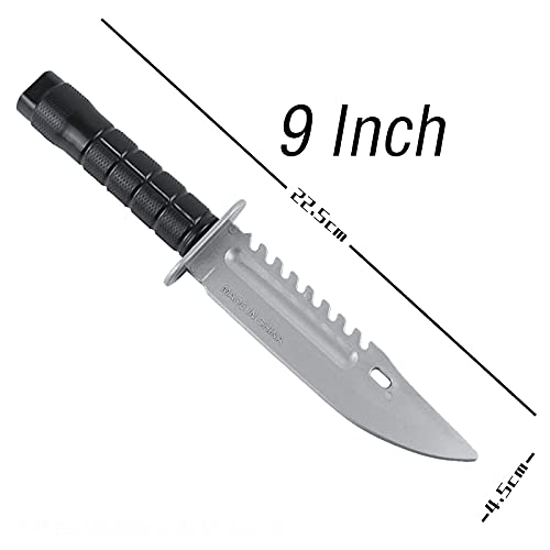 zonzxcv 2 Pcs Toy Plastic Dagger Fake Knife Not Sharp Safety Won't Hurt Tength 9 Inch (Without Ring)