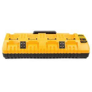 coomyxin dcb104 replacement charger station for dewalt 20v batteries - 4-port multi battery charger with 2 usb ports - compatible with dewalt 12v 20v power tools (no batteries included)