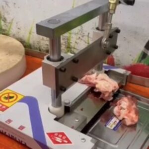 Commercial Stainless Steel Countertop Manual Type Meat Cutting Machine Frozen Meat Bone Sawing Machine 190MM