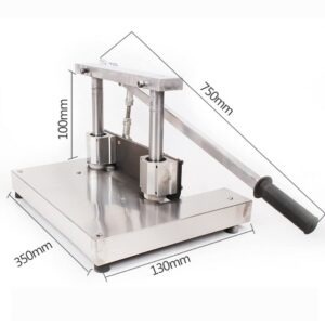 Commercial Stainless Steel Countertop Manual Type Meat Cutting Machine Frozen Meat Bone Sawing Machine 190MM