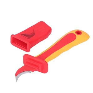electrician insulated knife high voltage resistance antimagnetic cutter iec60900 sickle type handle tool