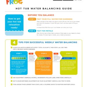 FROG® @Ease® Floating System + 3 Pack of SmartChlor® Replacements + 3 FROG Maintain® Non-Chlorine Shock Treatments for Hot Tubs