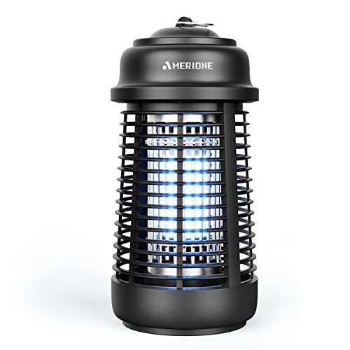 Amerione Bug Zapper for Indoor and Outdoor, 20W Electric Mosquito Zapper, Waterproof Insect Killer, 4200V Fly Trap for Home, Bedroom, Backyard, Camping, Patio and More