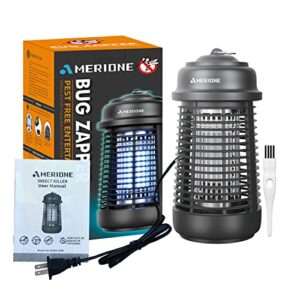 Amerione Bug Zapper for Indoor and Outdoor, 20W Electric Mosquito Zapper, Waterproof Insect Killer, 4200V Fly Trap for Home, Bedroom, Backyard, Camping, Patio and More