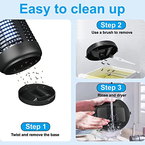 Amerione Bug Zapper for Indoor and Outdoor, 20W Electric Mosquito Zapper, Waterproof Insect Killer, 4200V Fly Trap for Home, Bedroom, Backyard, Camping, Patio and More