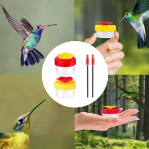 Handheld Hummingbird Feeders, 2pcs Hummingbird Hand Feeder, Hand Hummingbird Feeders, Hummingbird Feeder Handheld with Cleaning Brush for Outdoor Supplies (Handheld Hummingbird Feeders)