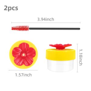 Handheld Hummingbird Feeders, 2pcs Hummingbird Hand Feeder, Hand Hummingbird Feeders, Hummingbird Feeder Handheld with Cleaning Brush for Outdoor Supplies (Handheld Hummingbird Feeders)