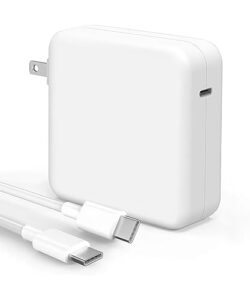 mac book pro charger - 118w usb c charger fast charger for usb c port macbook pro/air, ipad pro, samsung galaxy and all usb c device, include charge cable（7.2ft/2.2m）