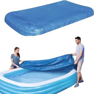 rectangular pool cover, above ground pool covers, inflatable pool cover for swim centers size 120 in x 72 in (305 cm x183 cm)