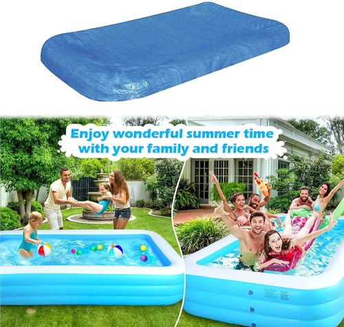 Rectangular Pool Cover, Above Ground Pool Covers, Inflatable Pool Cover for Swim Centers Size 120 in x 72 in (305 cm x183 cm)