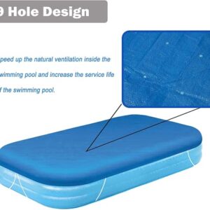 Rectangular Pool Cover, Above Ground Pool Covers, Inflatable Pool Cover for Swim Centers Size 120 in x 72 in (305 cm x183 cm)