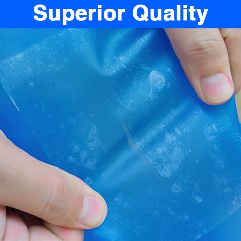 6 Ft Inflatable Patch Repair Kit Waterproof, Pool Repair Patch, 3.5”X12”X 6Pcs Outdoor Repair Patch for Inflatable Pool, Bounce House, Raincoat, Umbrella, Swimming Ring, Large, Clear, Heavy Duty TPU