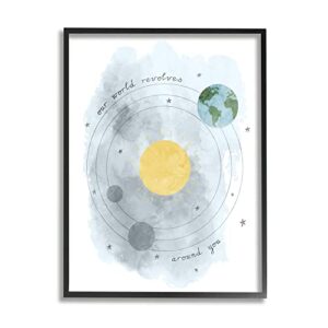 World Revolves Around You Solar System Planetary Illustration,Design by Daphne Polselli