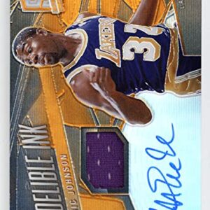 2013-14 Panini Spectra Indelible Ink Jerseys Orange 14/15#12 Magic Johnson Auto