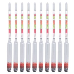 10pcs triple scale hydrometer alcohol meter brewing tools for restaurant home brewing