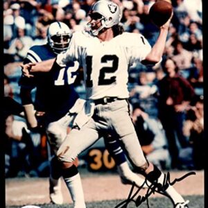 Ken Stabler 8 x 10 Photo Signed Auto PSA/DNA COA HOF