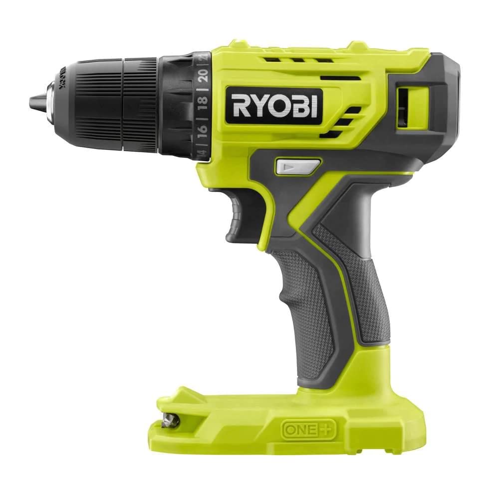 Techtronics Ryobi P209D 3/8'' Drill Driver Tool Only (Battery and charger NOT INCLUDED) (Renewed)