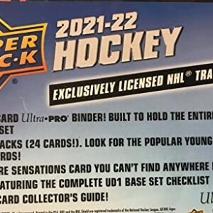 2021 2022 Upper Deck Hockey Series One STARTER KIT Album and Pages with an EXCLUSIVE Sophomore Sensations Card