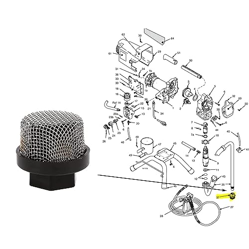 Homhelar 246384 246385 Strainer Screen Kit for Graco 395 495 Airless Paint Spray Guns