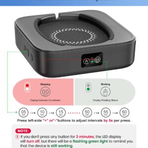 Meatanty Mouse Mover Undetectable, Super-Silent Mouse Jiggler Device Move Randomly, Automatic Wiggler Shaker Giggler, Adjustable Interval Timer, Keep Computer Laptop Active for Office Home Remote Work