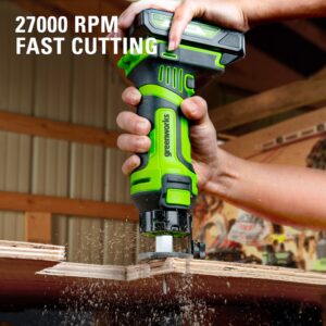 Greenworks 24v Speed Saw Rotary Cut Tool, 2Ah Battery and Charger Included