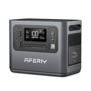 aferiy portable power station 2000w (4000wmax) 1997wh/624000mah lifepo4 ups pure sine wave, fully charged in 1.8 hours, 3500 cycles + 16 output ports solar generator for camping, rv, home, emergency