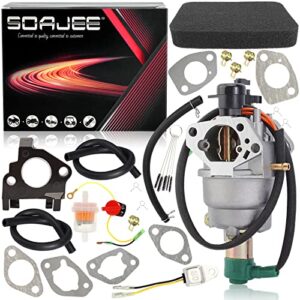 SOAJEE Carburetor Kit Compatible with All Power America APG3005 APG3009C APG3009N APG3075 APG3090 APG3303 APGG6000 APGG7500 APGG10000 JF390 13HP 15HP 291cc 389cc 420cc 5000 6000 6500 7500 8000 10000 W