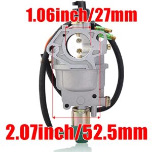 SOAJEE Carburetor Kit Compatible with All Power America APG3005 APG3009C APG3009N APG3075 APG3090 APG3303 APGG6000 APGG7500 APGG10000 JF390 13HP 15HP 291cc 389cc 420cc 5000 6000 6500 7500 8000 10000 W