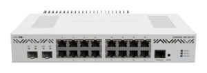 mikrotik ccr2004-16g-2s+pc ethernet router 16x gigabit ethernet ports, 2x10g sfp+ cages.