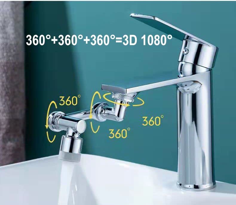 1080° swivel faucet,Sink Extender,Faucet Swivel,Faucet Nozzle,Rotable Faucet Adapter