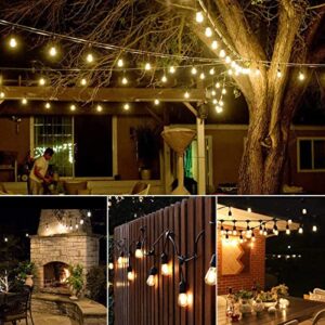 LONIUTO 200FT Outdoor String Lights Waterproof & Shatterproof Outside Hanging Patio String Light Vintage Ambience Romantic Decor for Cafe Coffee Bar Bistro Balcony